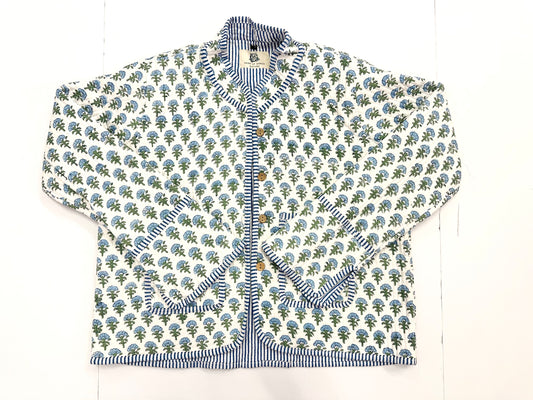Carolina | Quilted Block Print Jacket
