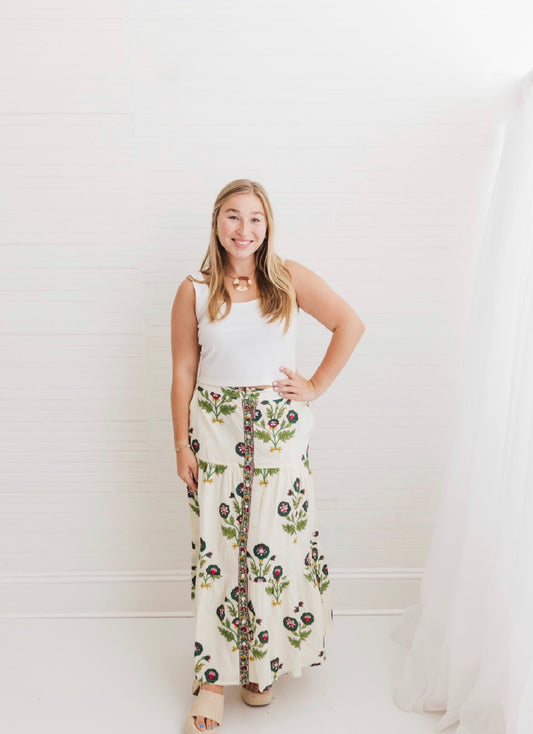 Camilla flounce skirt