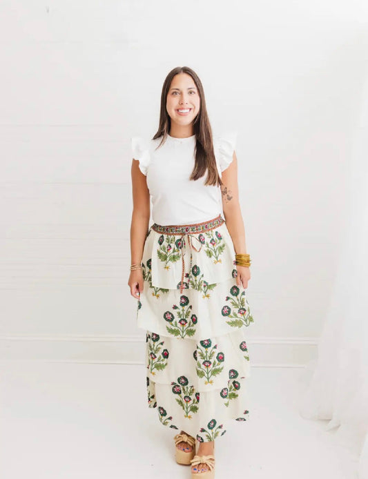 Camilla cascade skirt