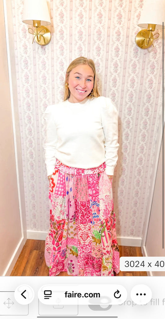 Pink City | Ruffle Skirt