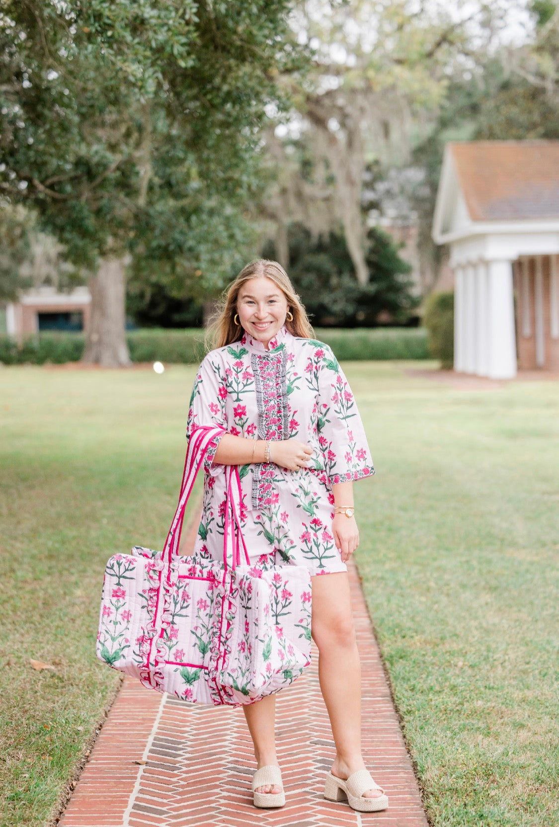 Rose D Iris Large Duffle