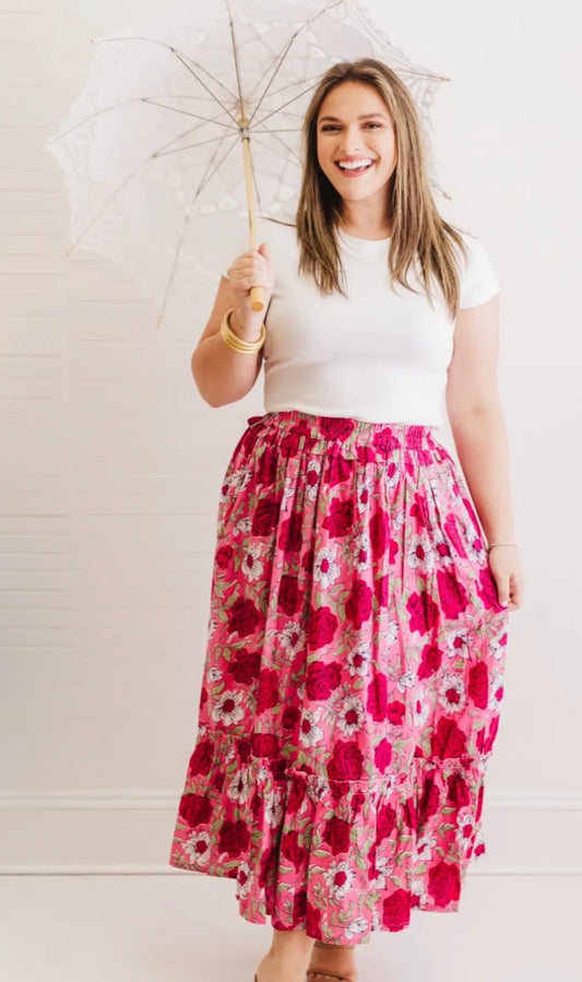 Carnation Lily | Ruffle Skirt