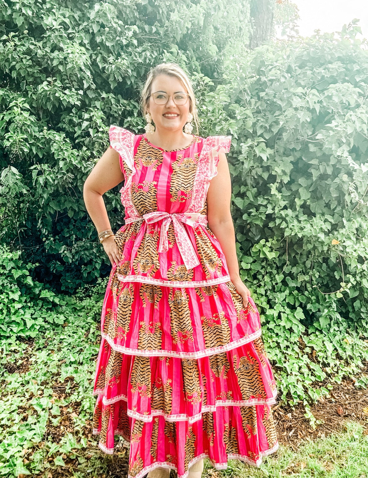 Pink Tiger Tiered Maxi