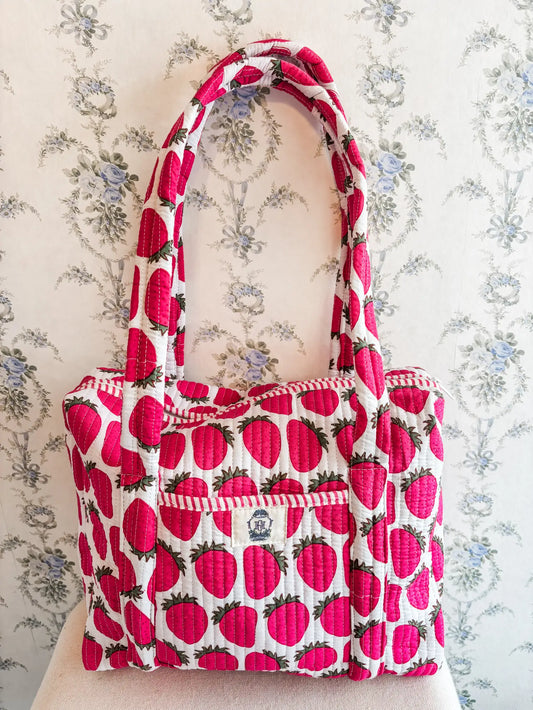 Strawberry Cosmetic Bag- Set of 3