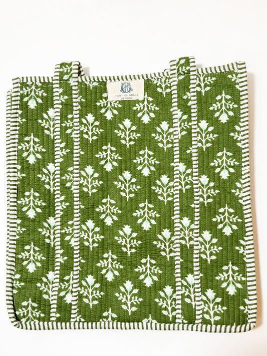 Emerald Bay | Regular Quilted Tote Bag