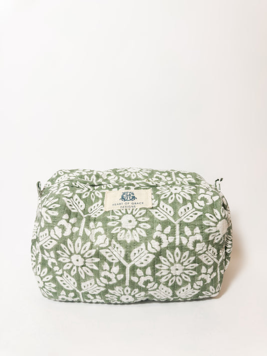 Georgia Large Quilted Cosmetic Bag