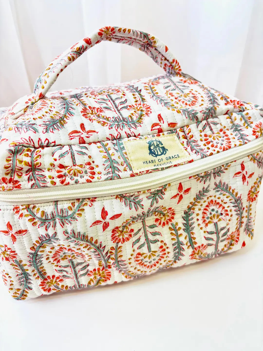 Sunset Isle | Quilted Cosmetic Bag