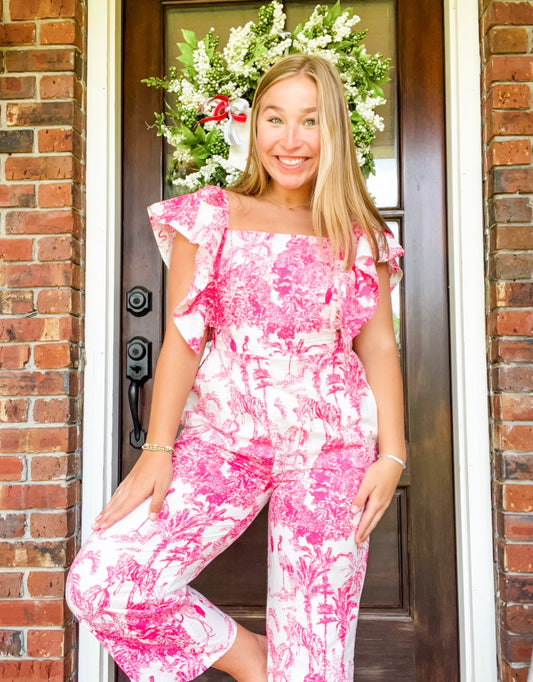 Pink Golden Isle Romper