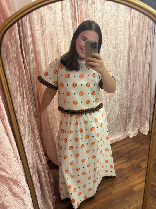 Auburn Medallion | Skirt Set | SAMPLE