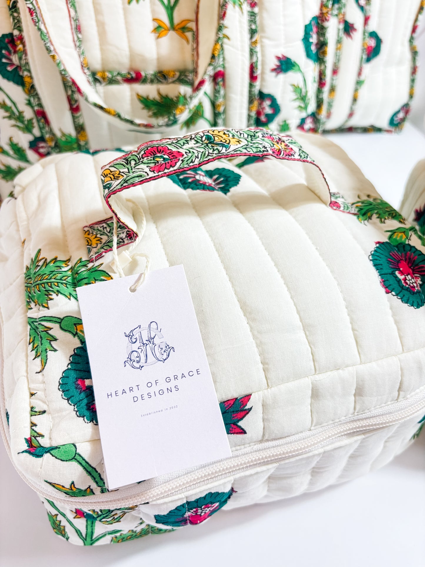Camilla Luxe | Quilted Cosmetic Bags-set of 3
