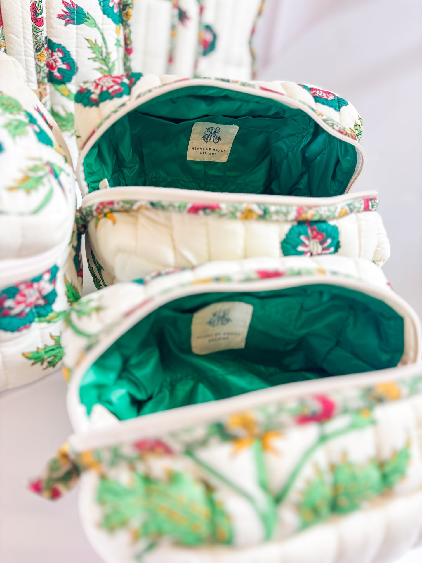Camilla Luxe | Quilted Cosmetic Bags-set of 3