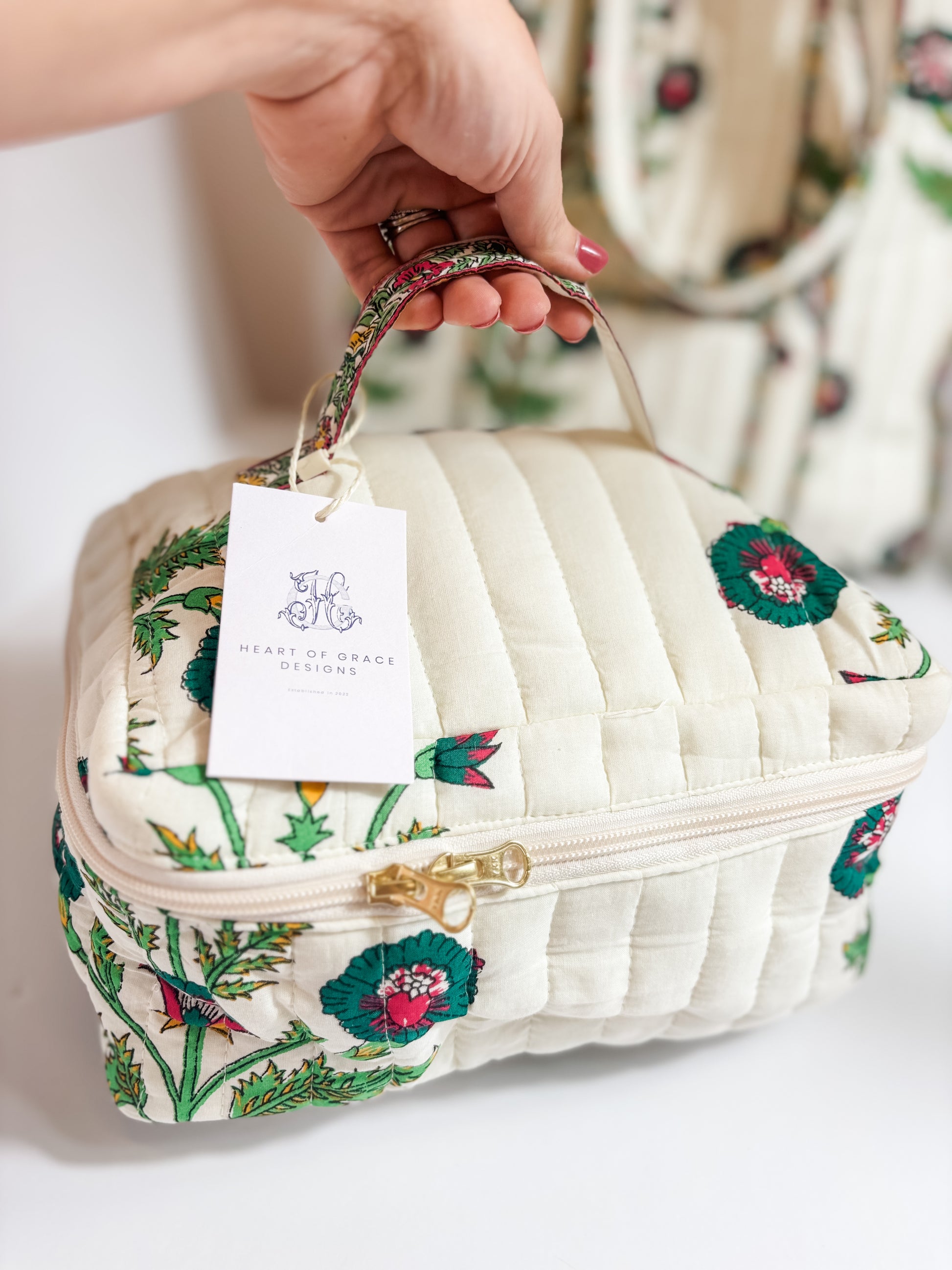 Camilla Luxe Quilted Cosmetic Bags-set of - Main Image