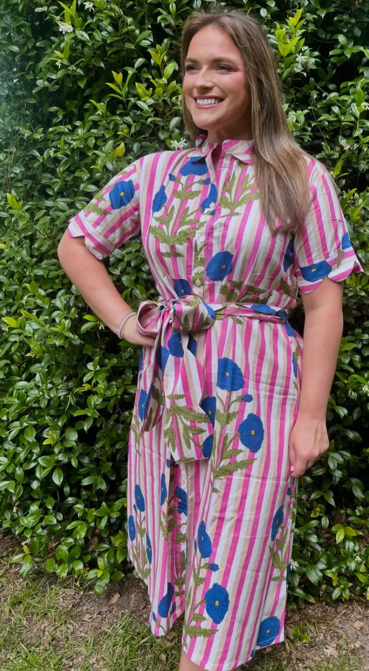 Blue Mughal Grace Dress