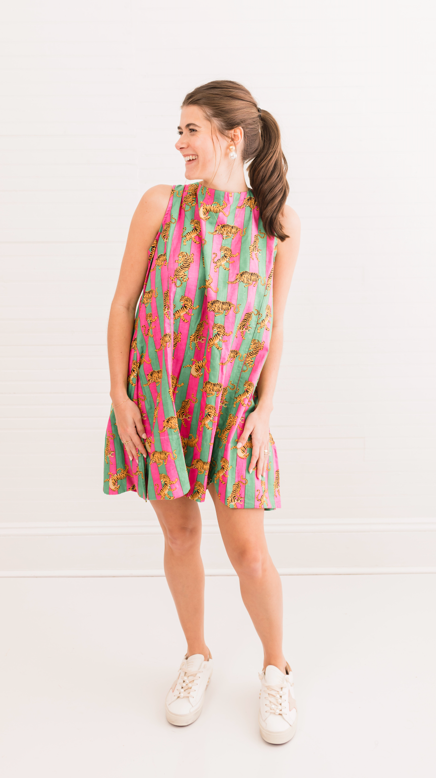 Melondrop Tiger lily Mini dress