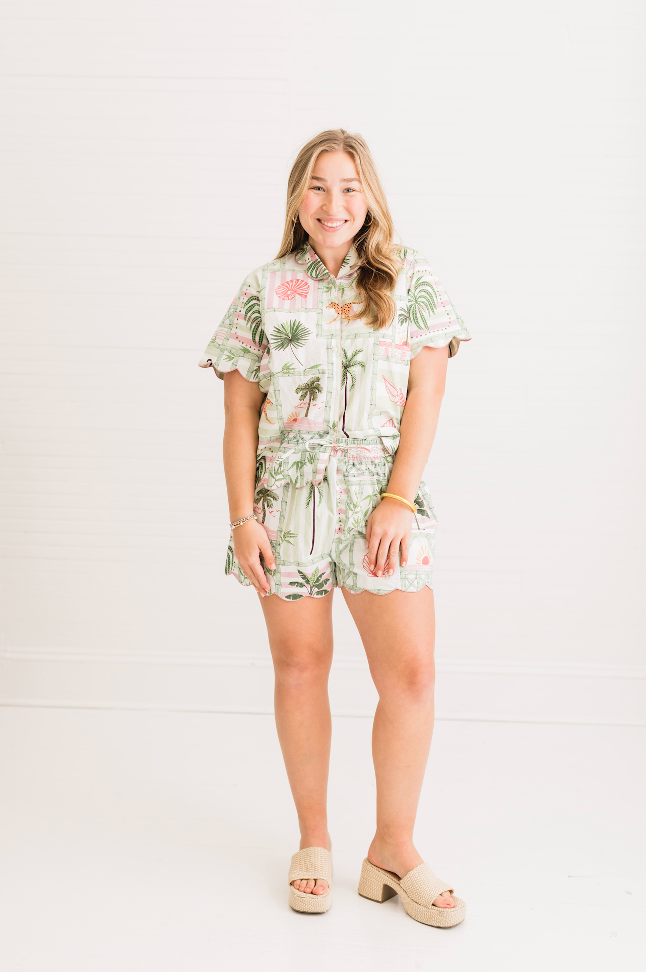 Palm Postal | Henley PJ Short Set