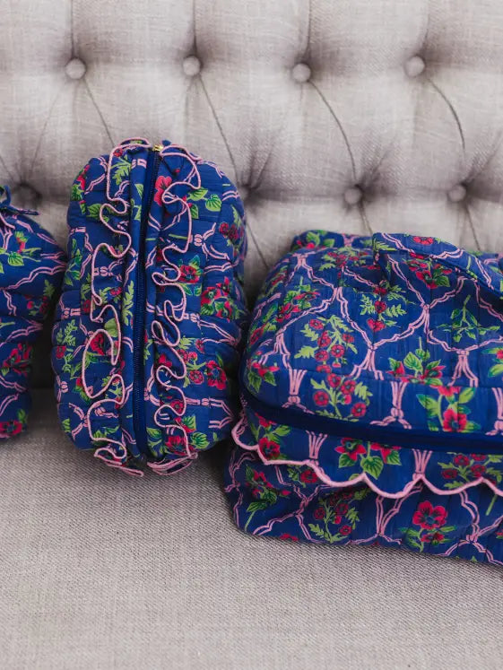 Midnight | Quilted Cosmetic Set of 3