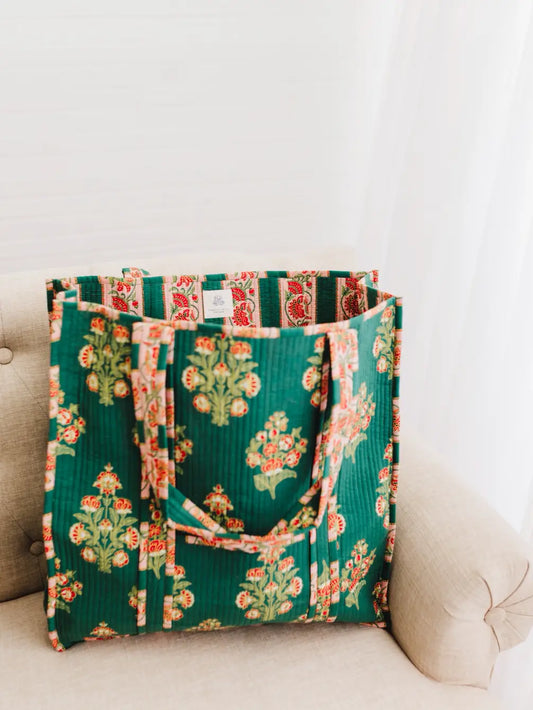 Elodie Luxe | Quilted Large Tote Bag